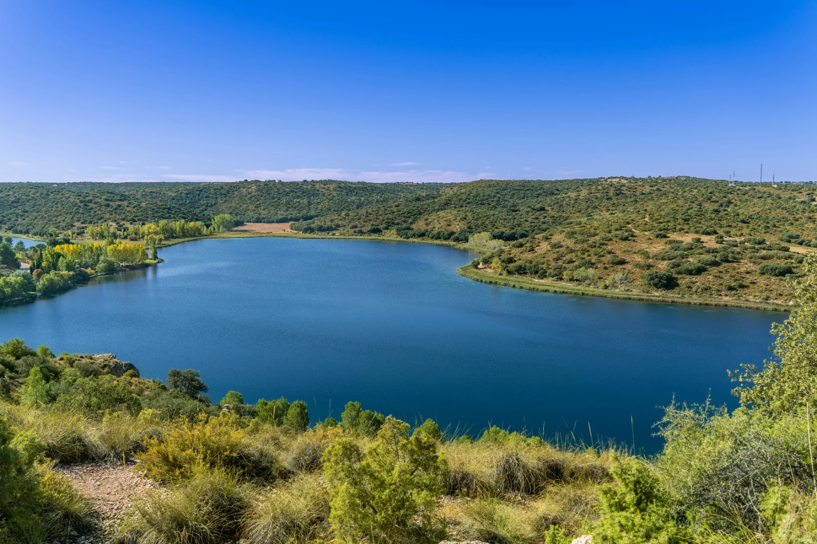 Vista panorámica de las Lagunas de Ruidera